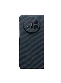 Black and gray 600D fine texture perforated single back shell for Huawei Mate X6 (compatible with X6 Collectors Edition)