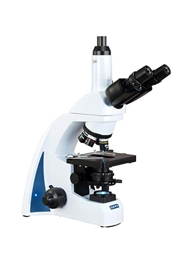 Arabest High-powered Trinocular Siedentopf LED Lab Microscope with Plan Infinity Objectives, 40X-2000X Magnification - Image 2