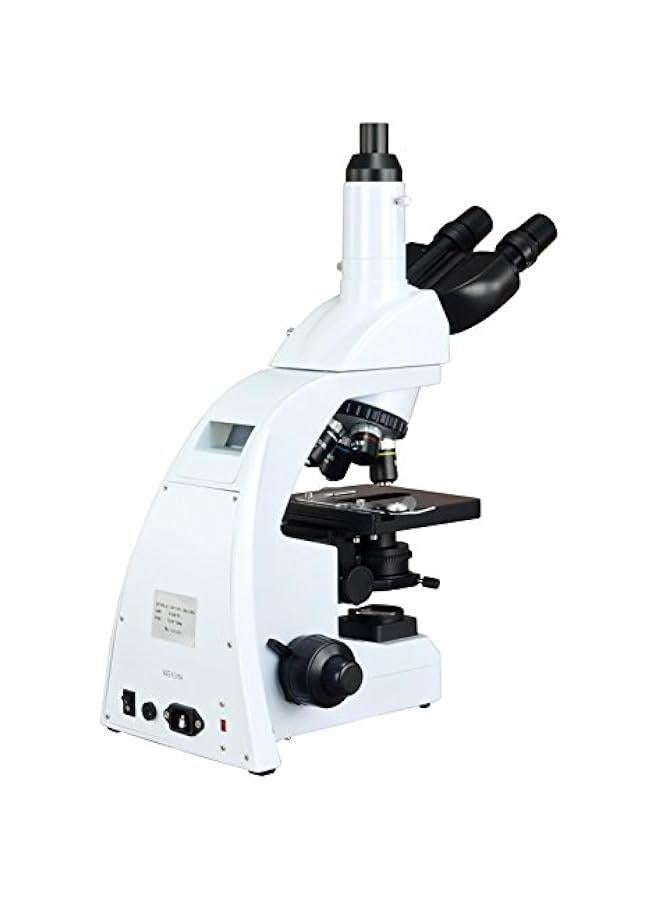 Arabest High-powered Trinocular Siedentopf LED Lab Microscope with Plan Infinity Objectives, 40X-2000X Magnification - Image 3