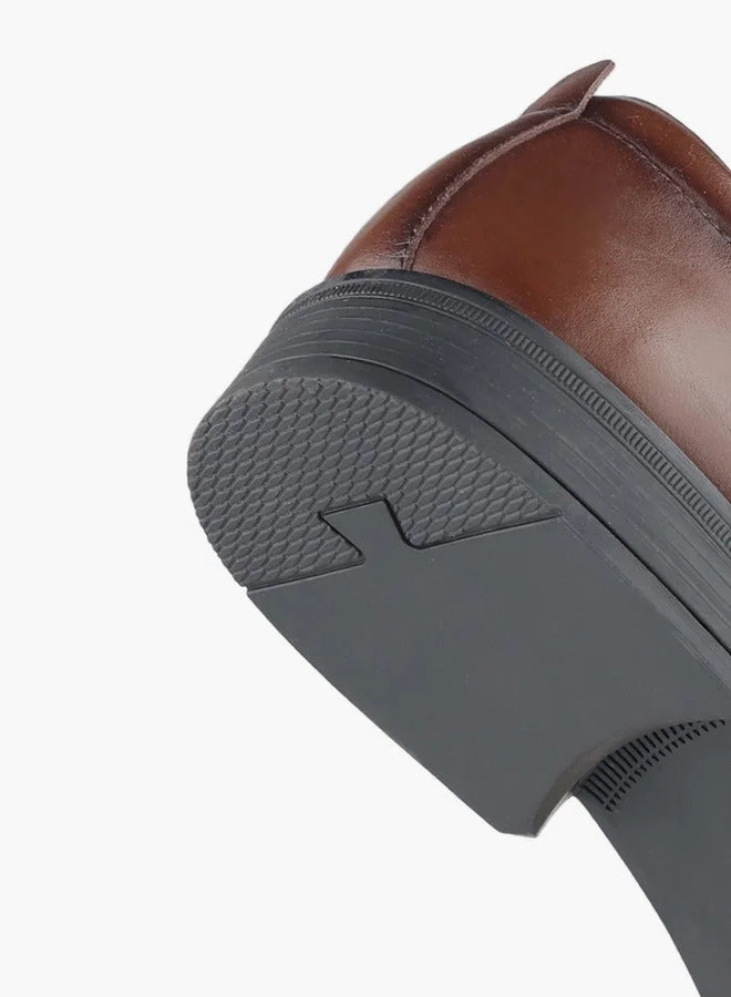 LBL by Shoexpress BROWN Men Slip-On Leather Loafers for Men | Best Price UAE