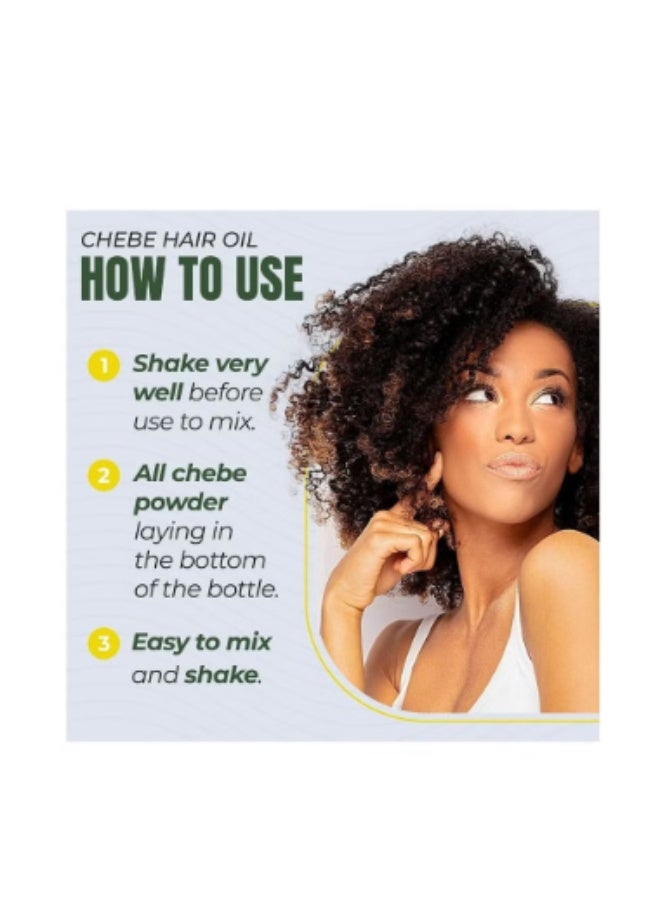 اماليكو زيت تشيبي لنمو الشعر مع زبدة الشيا - مسحوق تشيبي أفريقي أصلي جاهز للاستخدام لنمو الشعر، زبدة الشيا، زيت النخيل، زيت اللوز، زيت الزيتون، زيت النعام 250 مل - Image 2