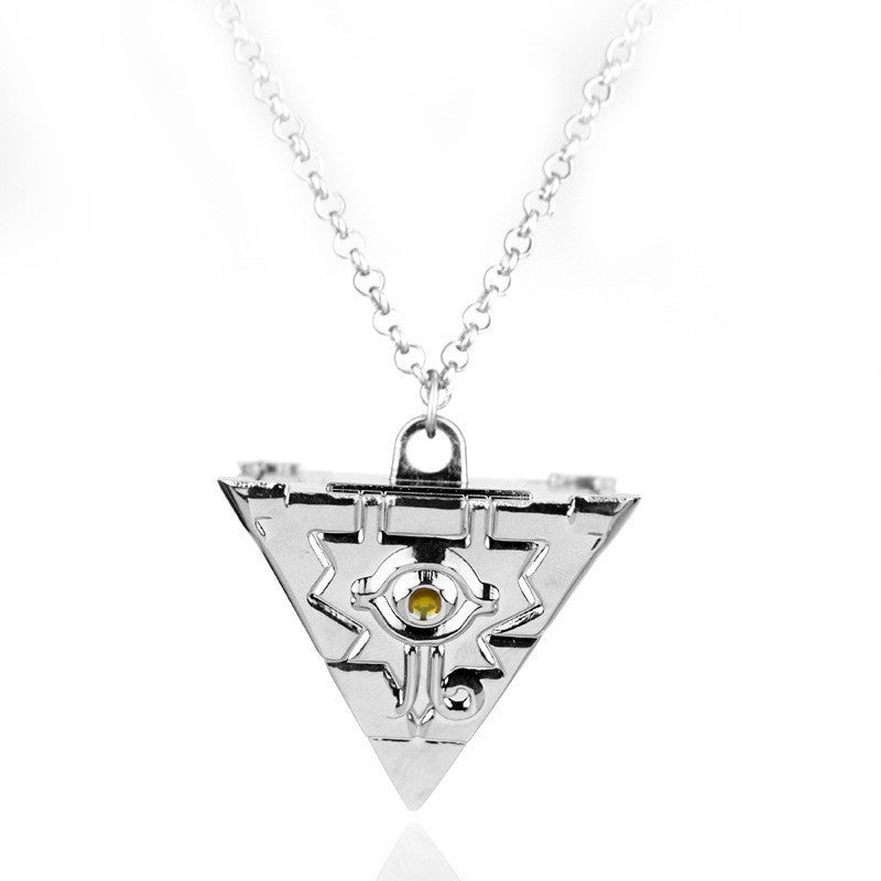 HC Yu-Gi-Oh! Metal Horus Eye Scepter Wisdom Wheel Building Blocks Pyramid Necklace Keychain - Image 1