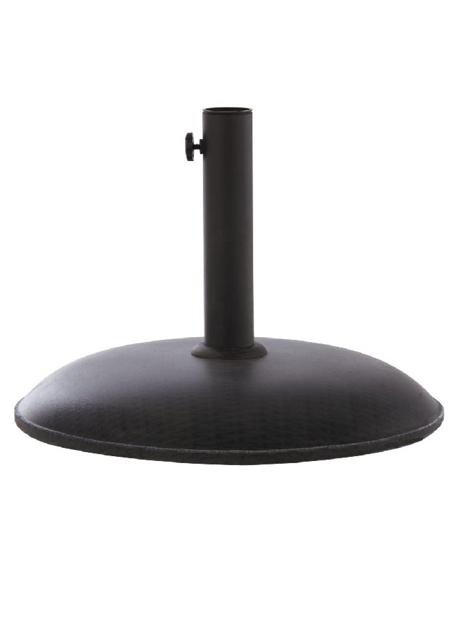 LIVING ACCENTS - Weather-Resistant Round Umbrella Base Dark Brown 500 mm WI-25-WICKER - Image 1