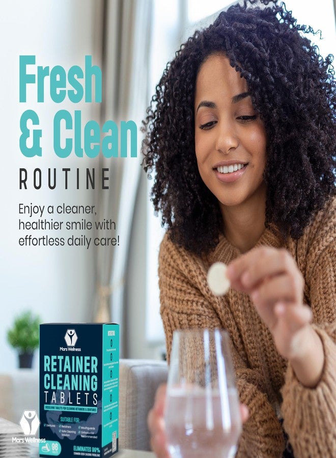 Mars Wellness Retainer Cleaner Tablets - 96 Count Denture Cleaning Tablets, Mouthguard Cleaner, Effectively Removes Odors and Stains, Fresh Oral Hygiene Solution - Image 5