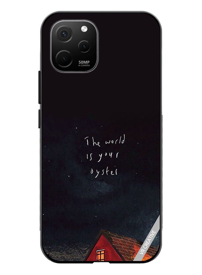 VR CREATIVE Protective Case Cover For Huawei Nova Y61 The World Is Your Oyster Design Multicolour - Image 1