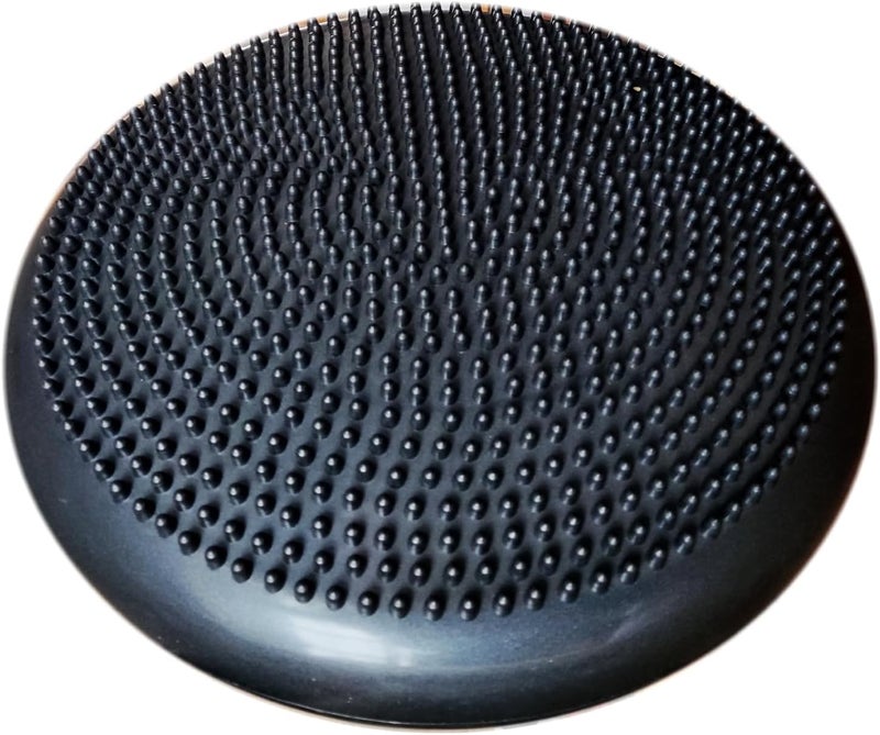 AppleRound Inflated Wobble Cushion with Hand Pump, Air Stability Board (Extra Thick), Core Balance Disc for Adults, Sensory Wiggle Seat for Kids, Flexible Seating for All Age, 13.5in / 34cm Diameter - Image 2
