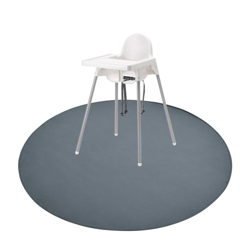 Womumon Baby Splat Mat for Under High Chair, 51 x 51 Inch Wipeable Splash Mat, Waterproof and Washable, Anti-Slip Floor Protector - Image 1