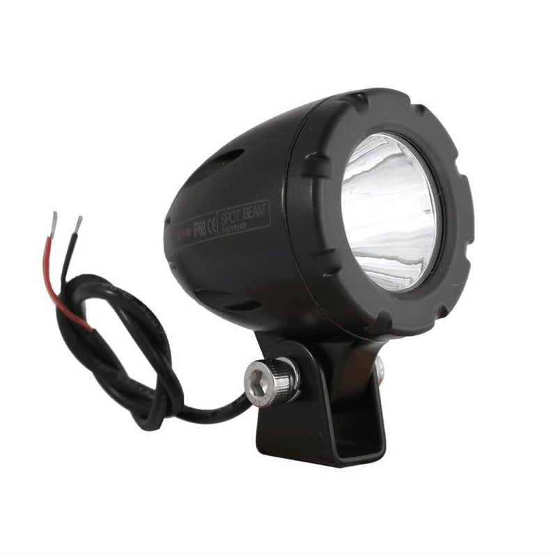 Lightronic Super Bright Offroad 1.7" Round Motorcycle LED Fog Light Pods, 6000K Cool-White Long Range Spot Beam, Rugged Die-Cast Aluminum Housing, Corrosion & Vibration Resistant Waterproof, 12V/24V DC, 2-Pack - Image 2