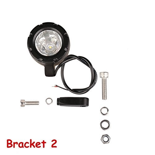 Lightronic Super Bright Offroad 1.7" Round Motorcycle LED Fog Light Pods, 6000K Cool-White Long Range Spot Beam, Rugged Die-Cast Aluminum Housing, Corrosion & Vibration Resistant Waterproof, 12V/24V DC, 2-Pack - Image 3