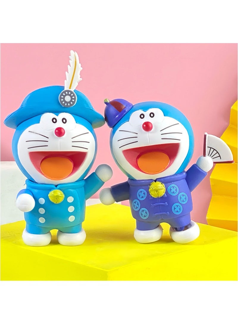 general 6 Pieces Doraemon Toy Character Model Anime PVC Model Decorations Gifts Home Decoration, 9cm - Image 5