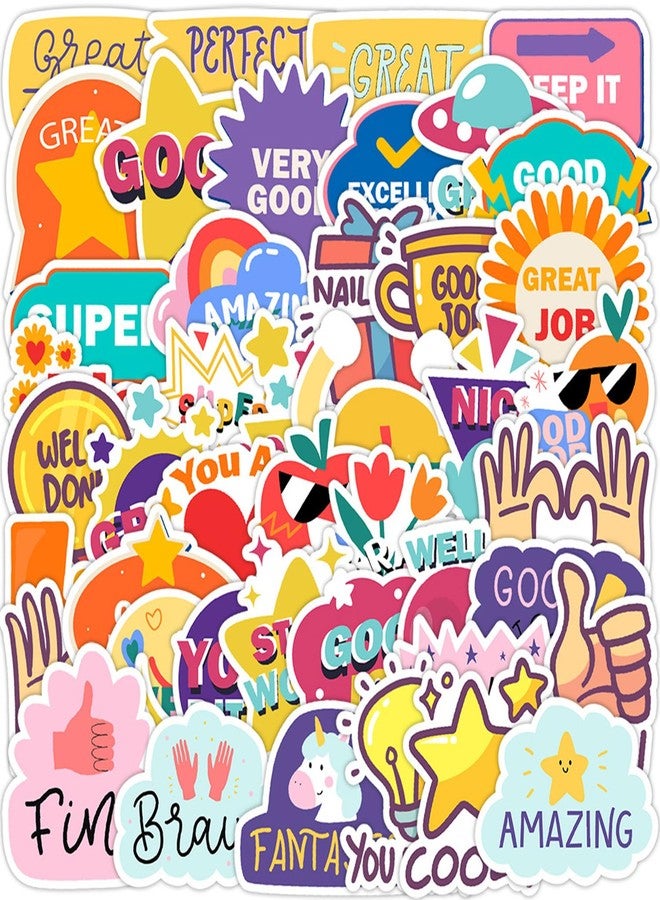 Suonady 50Pcs Good Job Stickers for Kids Reward - Fun Motivational Teacher Supplies for Classroom, Classwork Award - Image 1