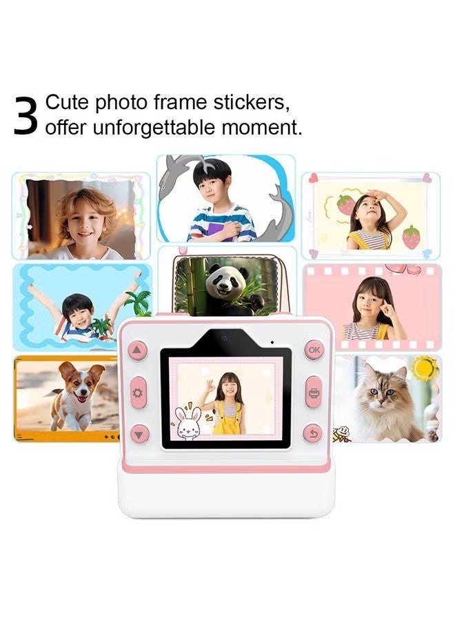 NH Instant Camera for Children Mini Thermal Printing Camera 32 TF Card Display 2.4 inch 1080P HD Video Photo 36MP Dual Camera 2 rolls included - Image 5