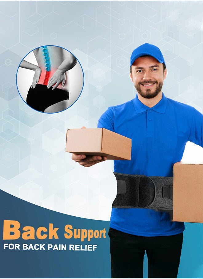 GROIC Back Brace for Lower Back Pain Relief with 11 Metal Plates Supports, Adjustable Back Support Belt for Weight lifting, Sports, Gym, Work, Back Pain Relief,Scoliosis - Large  - Image 5