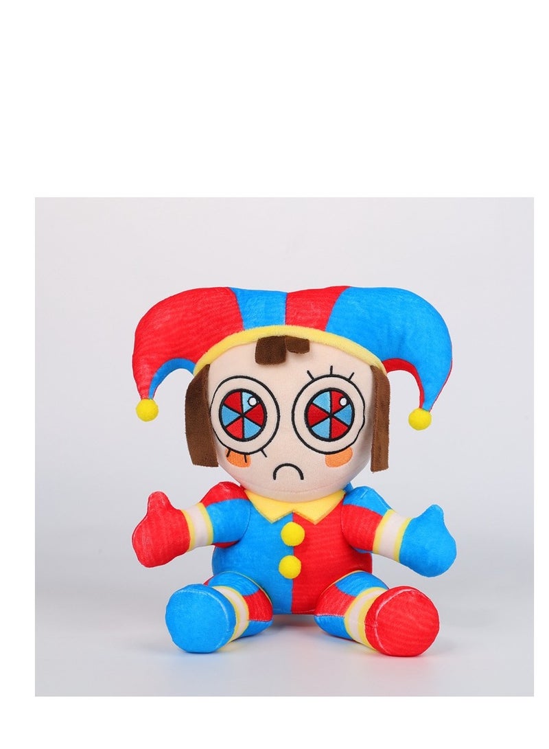 The  Amazing Digital Circus Plush Doll - Cute Cartoon  Stuffed Animal Plushie Doll  Pomni Jester Collectible Toy for Kids and Fans Ideal Birthday Gift  30cm - Image 1