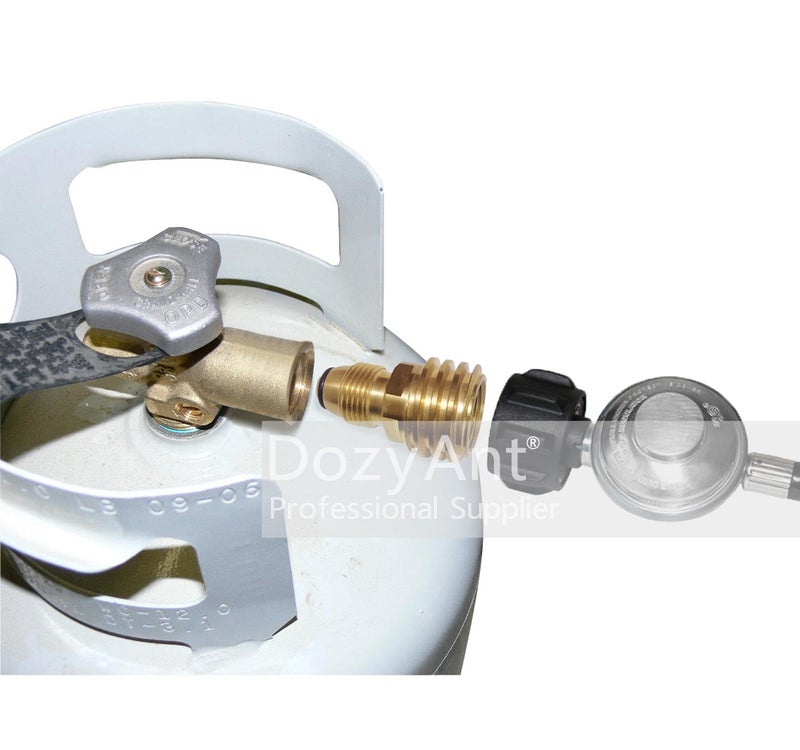 DOZYANT Propane Tank Adapter Converts POL LP Tank Service Valve to QCC1/Type1 Hose or Regualtor - Old to New. - Image 5