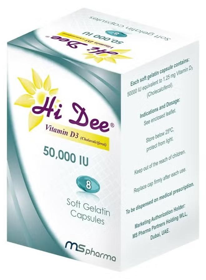 VITAMIN D3 50,000 IU CAPSULES 8S
