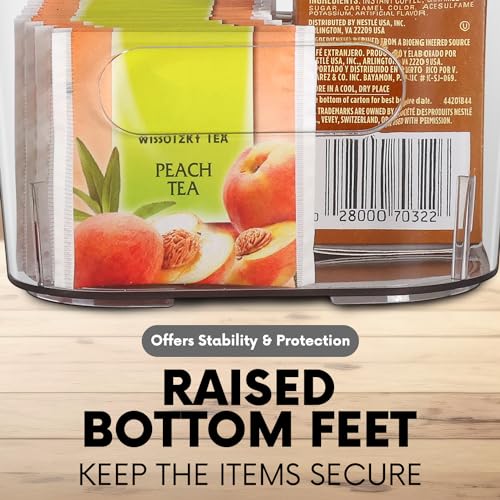 CONTROL KITCHEN Clear Storage Bins, Pantry Organizers and Storage Containers Fridge Organizer Bins Kitchen Organization Cabinet Organizer Bin for organizing Cleaning Supplies Home Kitchen Refrigerator Containers - Image 4