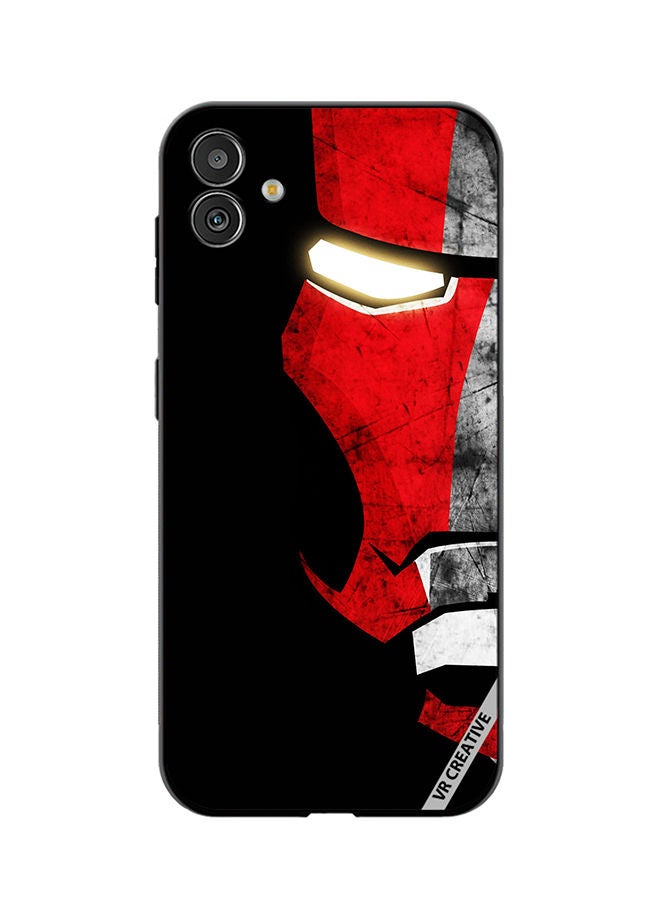 VR CREATIVE Protective Case Cover For Samsung Galaxy M13 5G Half Face Iron Man Design Multicolour - Image 1