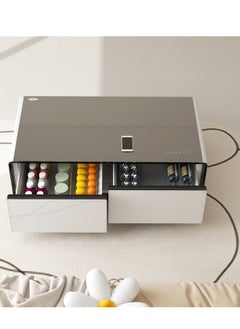 YMDA Smart Minibar Coffee Table with Built-In Wireless Charger, Fridge, Bluetooth Music System, And USB Charger - Modern And Multi-Functional  - Image 4