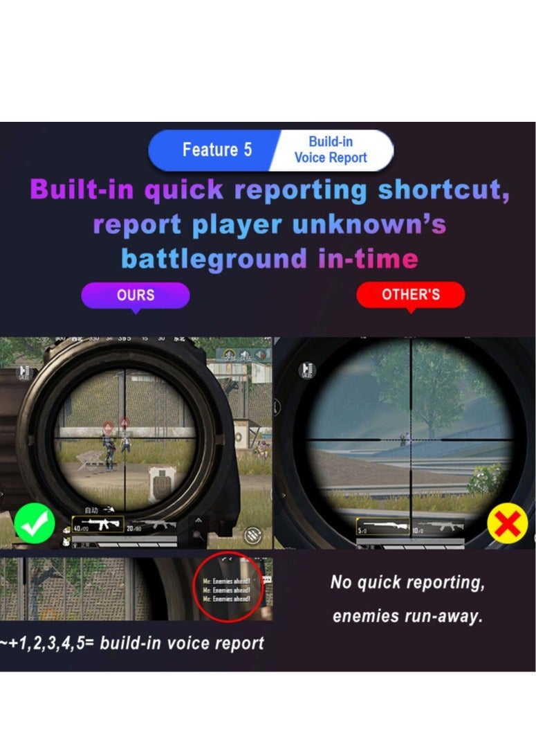 Gaming Mouse 35 Keys Single Hand Gaming Keyboard Converter Set For Android PUBG - Image 3