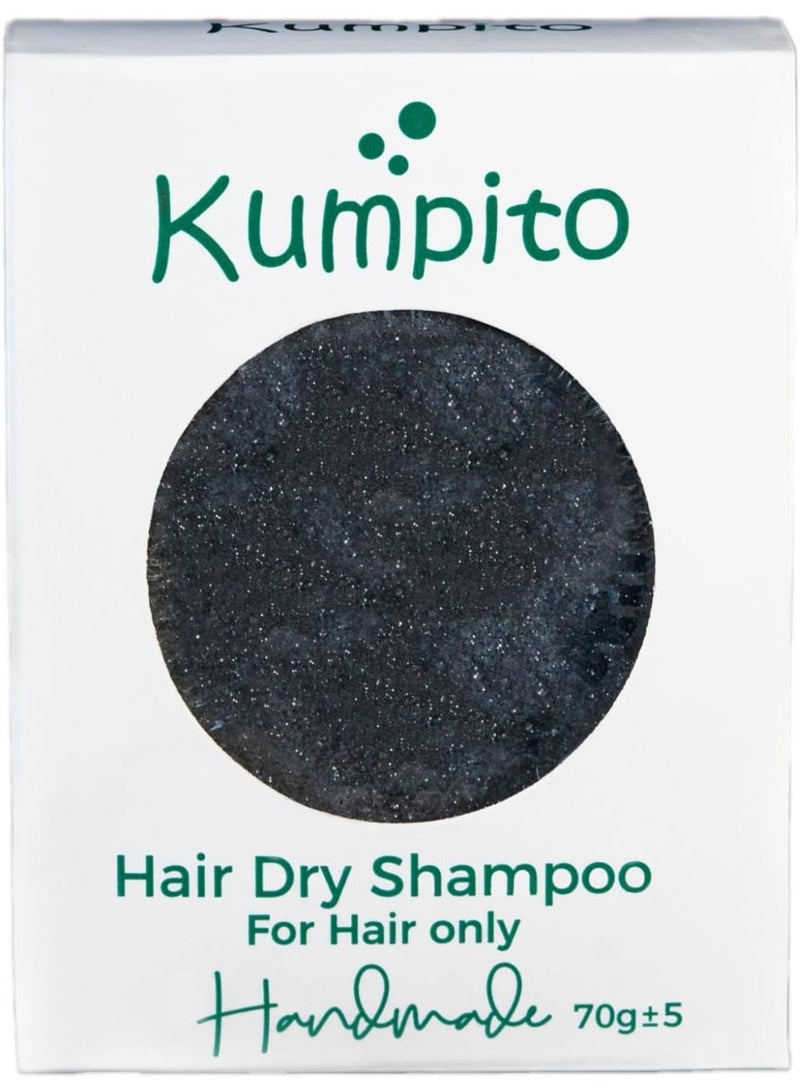 Kumpito Natural Handmade Anti-Dandruff Hair Shampoo Bar | With Chamomile & Blue Clay | Strengthens Roots, Treats Dandruff & Repairs Damage for shiny and healthy hair - Image 1