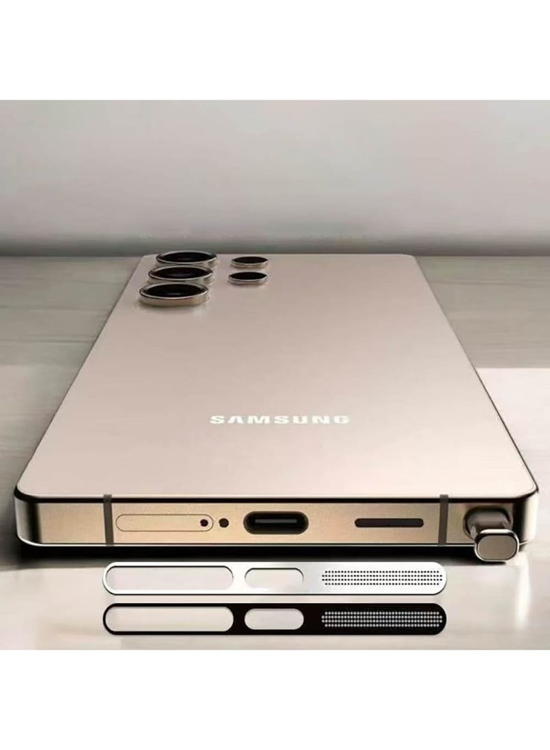 SYOSI Metal Dustproof Net Sticker for Samsung Galaxy S25 Ultra, Earpiece Speaker Hole Mesh Protector with Anti Dust Waterproof and Durable Design, Easy Installation for Long Lasting Phone Protection, 4Pcs - Image 2