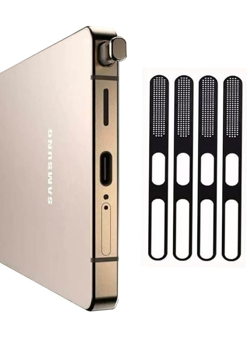 SYOSI Metal Dustproof Net Sticker for Samsung Galaxy S25 Ultra, Earpiece Speaker Hole Mesh Protector with Anti Dust Waterproof and Durable Design, Easy Installation for Long Lasting Phone Protection, 4Pcs - Image 1