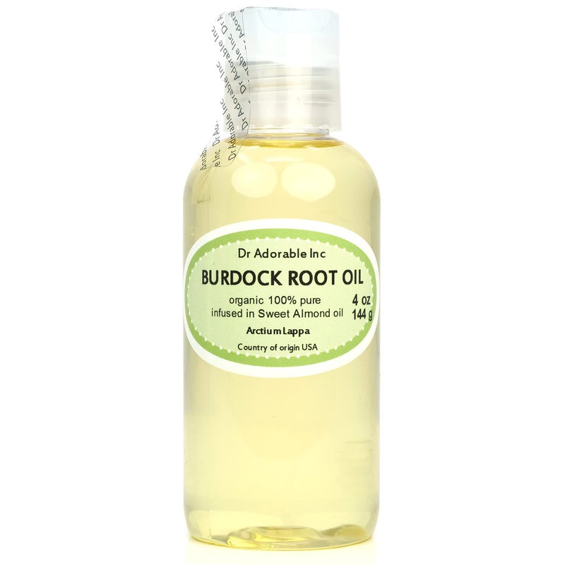 Dr Adorable  4 oz  Burdock Root Oil  Infused 100 Pure Natural Organic for Skin Hair Nails