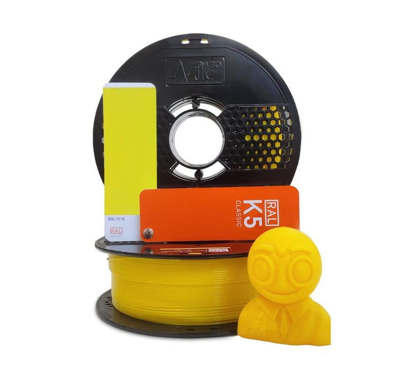 NFIL3D Premium HS PLA+ Daffodil Yellow - 3D Printing Filament | Compatible with All 3D Printers | 1.75mm | 1Kg Gross Weight - Image 1