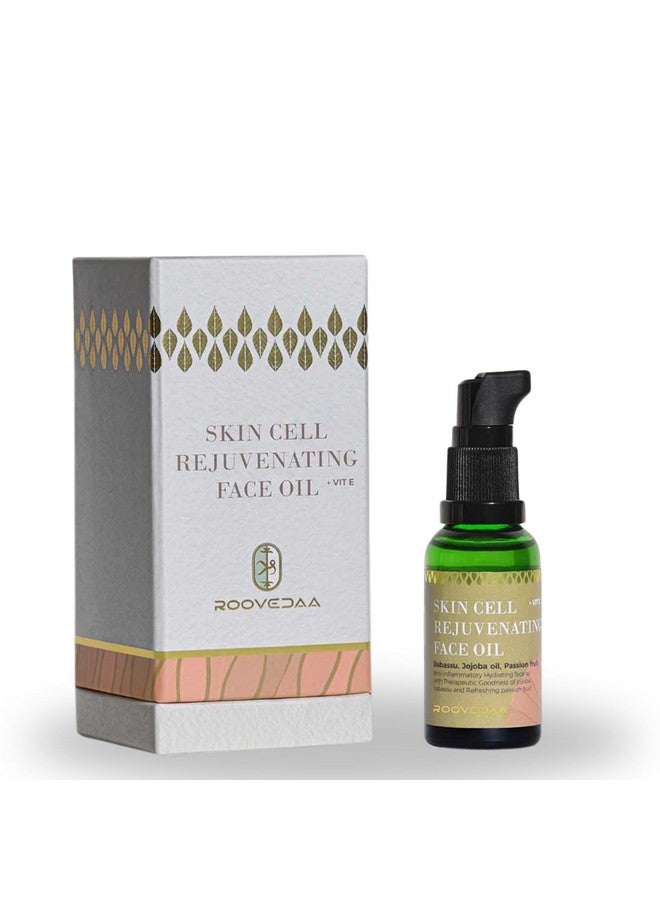 Roovedaa Face Oil For Skin Cell Rejuvenation | Natural Essential Oils Blend with Jojoba, Babassu & Passion Fruit | Anti-Aging, Moisturizing & Collagen Boosting | Enhances Skin Texture & Glow - 30ml - Image 1