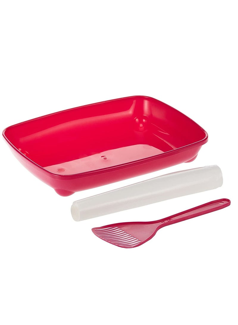 MODERNA Cat Litter Tray With Liner Bags And Scoop