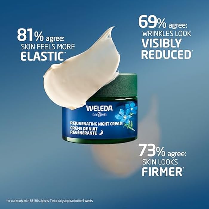 Weleda Face Care Rejuvenating Night Cream, Plant Rich Moisturizer with Blue Gentian and Edelweiss - Image 3