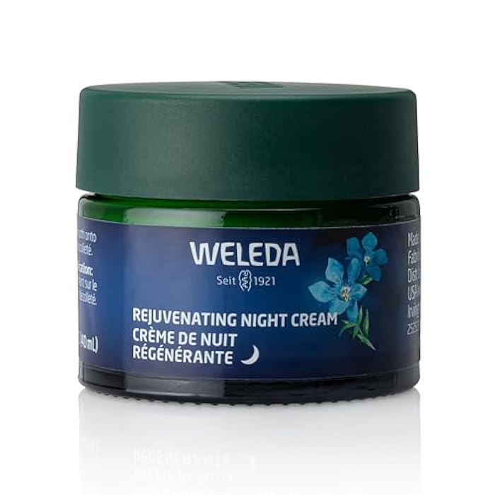 Weleda Face Care Rejuvenating Night Cream, Plant Rich Moisturizer with Blue Gentian and Edelweiss - Image 1