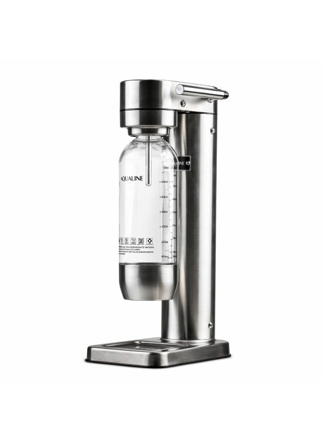 AQUALINE AQUA ONE SS  Soda Maker | Sparkling Water Maker | Standard Kit | CO₂ Cylinder Not Included | Stainless Steel - Image 1