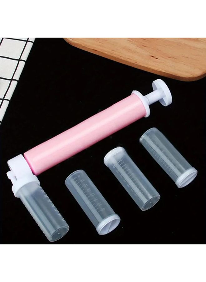 Pink Manual Spray Gun Set 5Pcs Cake Coloring Duster Baking Tool - Image 5