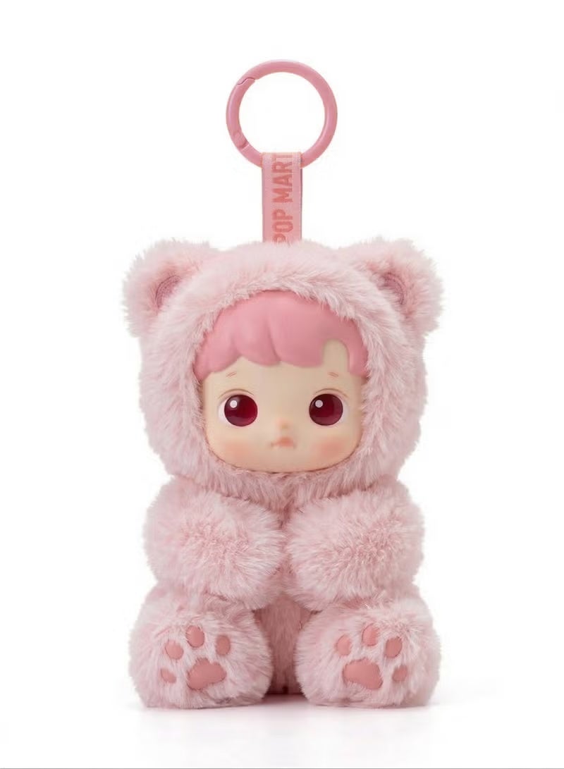 HACIPUPU Gummy Bear Series Vinyl Plush Pendant Keychain – Cute Pink Bear Stuffed Animal Doll Bag Charm | Soft Fluffy Action Figure Keyring for Backpack | Kawaii Collectible Gift for Girls Boys Birthday - Image 1