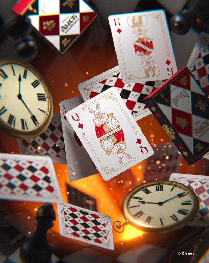 Bicycle Disney Alice in Wonderland Inspired Playing Cards, 1 Deck - Image 3