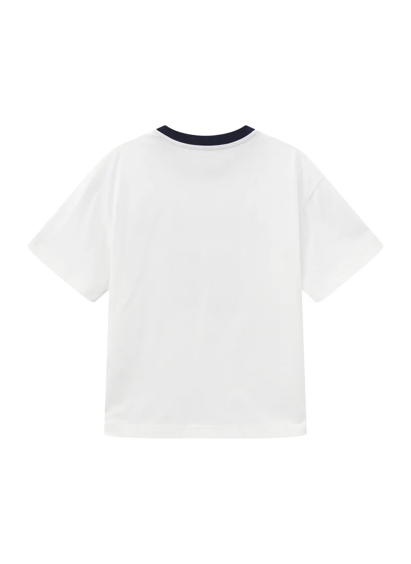 Balabala Kids Unisex Round neck short-sleeved T-shirt