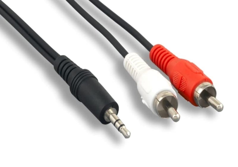 كينتيك 6 قدم قدم 3.5 ملم AUX مساعد ذكر إلى RCA RW أحمر أبيض ذكر M/M كابل حبل صوت ستريو لجهاز الكمبيوتر ماك الصوت MP3 سيارة مراقب