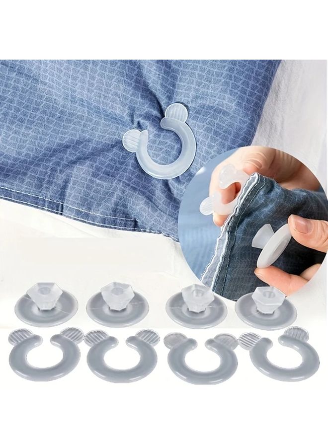 12 زوجًا من مشابك تثبيت زوايا اللحاف غير المرئية لتأمين حوامل الأوراق - Image 1