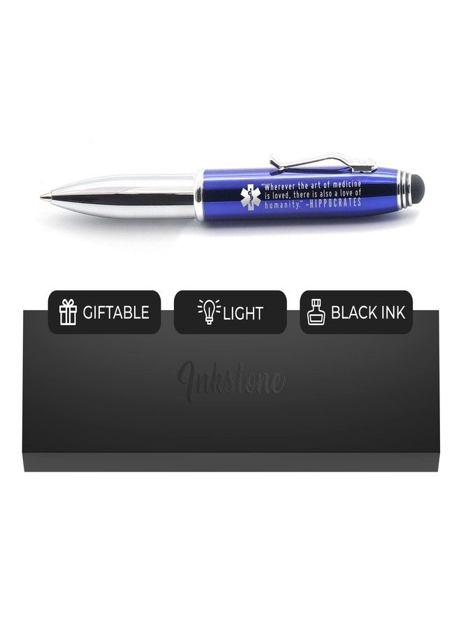 Inkstone Medical Gift Penlight for Doctors, Nurses, Medical Assistants, and Students with Hippocrates Quote - Pen with Flashlight and Stylus for Medical School Gift, Nurse Appreciation Gift, Nurses Week - Image 1