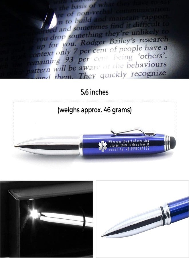 Inkstone Medical Gift Penlight for Doctors, Nurses, Medical Assistants, and Students with Hippocrates Quote - Pen with Flashlight and Stylus for Medical School Gift, Nurse Appreciation Gift, Nurses Week - Image 4