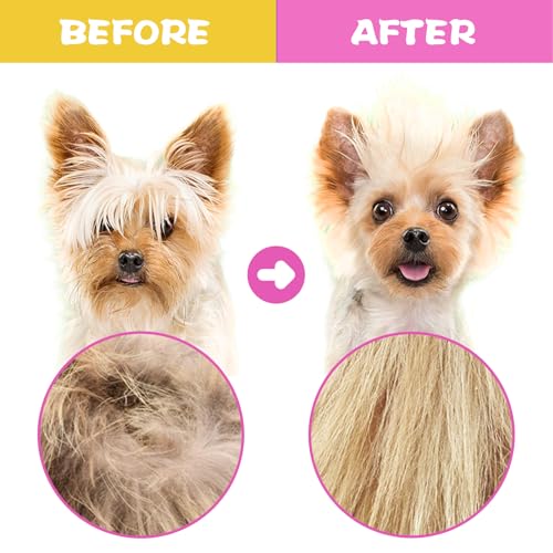 CAPHONT Flea Comb for Cats Dogs, 6 Pack Pet Lice Comb Set Pet Grooming Pets for Small, Medium & Large Pets（Pink） - Image 5