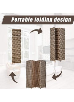 Silver Sea Silver Sea Foldable Movable Stretch Room Divider, [200 x 180cm] Fully Hand-woven Entrance Partition, Suitable for Office, Bedroom, Living Room, Hotel Room Wall,  - Image 4