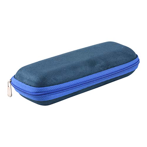 VIVID Vision Unisex Adult Lightweight Eyewear Specs Case Cover | Protect Eye Glasses | Chashma Dibbi | Spectacle Box | Closure - ZIPPER | Fabric | IC-358 | Blue - Image 2
