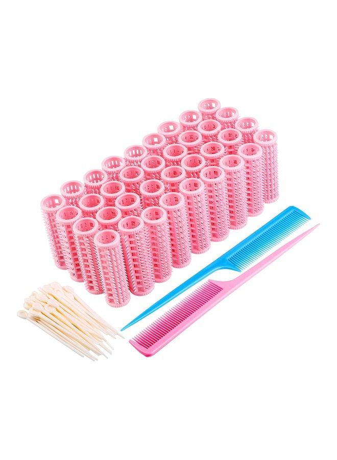 NIBEMINENT 36 Pieces Brush Hair Rollers Set Multicolour - Image 1
