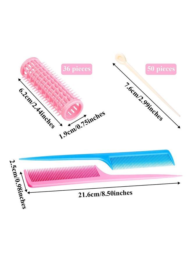 NIBEMINENT 36 Pieces Brush Hair Rollers Set Multicolour - Image 2