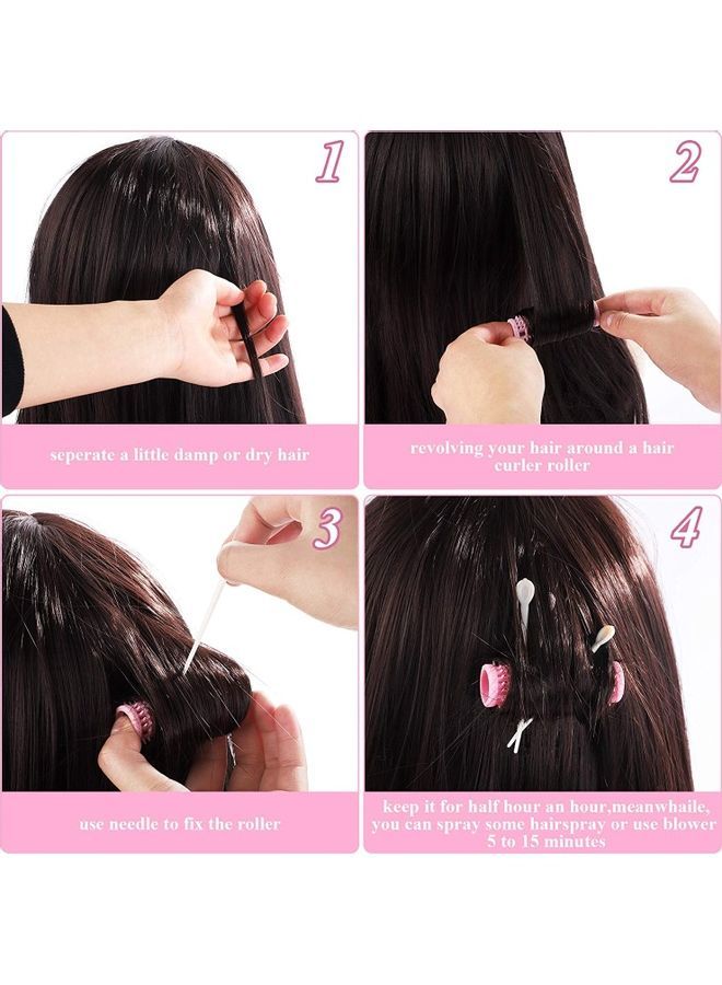 NIBEMINENT 36 Pieces Brush Hair Rollers Set Multicolour - Image 3