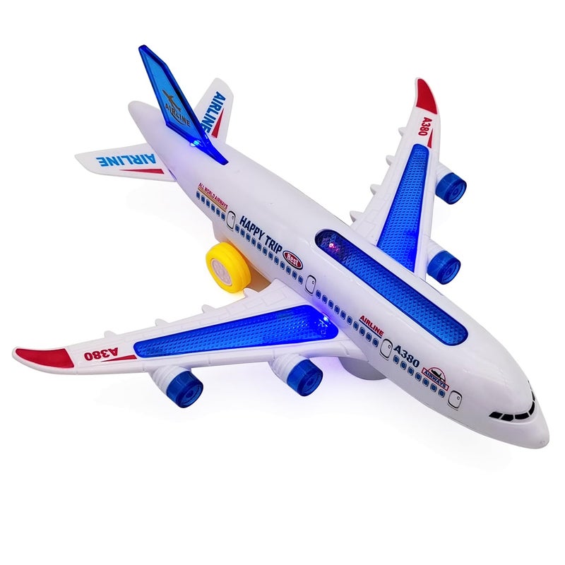 Tipmant Baby Toddler Electric Airplane Vehicle Car Toy Electronic Plane Aircraft Automatic Driving Music Flash Light Kids Birthday Gifts - Image 3