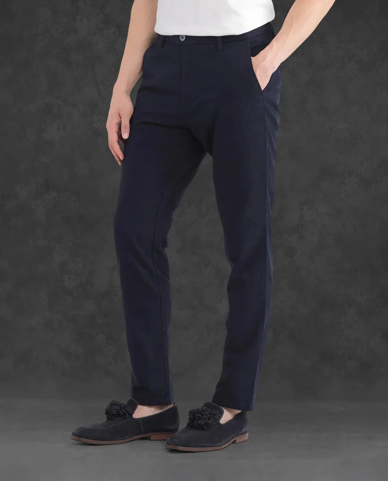 Rare Rabbit Men's Jacquard Trouser